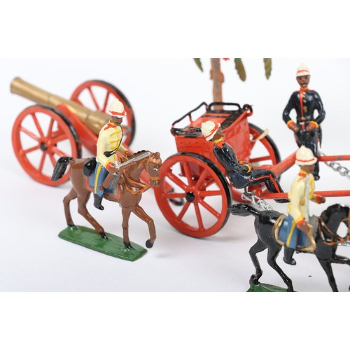 Rare Heyde No.2 size Indian Army elephant gun team, two elephant team ...