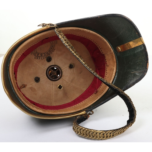 21 - Royal Army Medical Corps officers blue cloth home service helmet, made by Hawkes & Co, with Vict... 