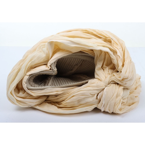 54 - Indian Army Kulla, example with white linen cloth to represent a turban. Good overall condition.