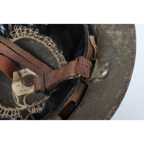 39 - WW1 British Other Ranks Medics Steel Combat Helmet, fine example of a 2nd type brodie steel helmet w... 