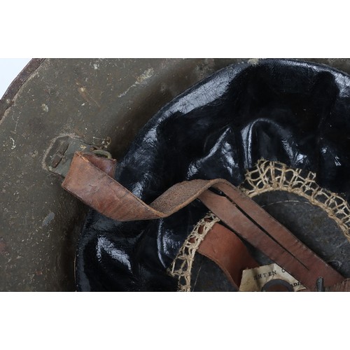 39 - WW1 British Other Ranks Medics Steel Combat Helmet, fine example of a 2nd type brodie steel helmet w... 