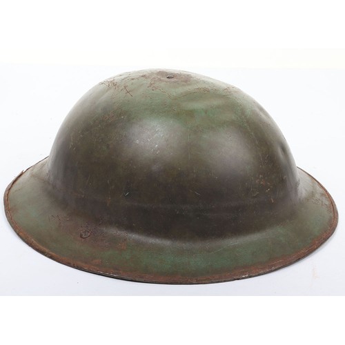 40 - WW1 Scots Guards Steel Combat Helmet, bring a refurbished example of a 1st pattern British steel hel... 