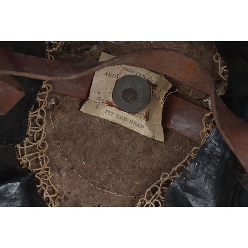40 - WW1 Scots Guards Steel Combat Helmet, bring a refurbished example of a 1st pattern British steel hel... 