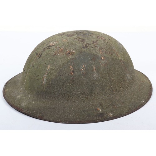 41 - WW1 British Steel Combat Helmet with Divisional Sign, interesting 2nd pattern example of a British W... 