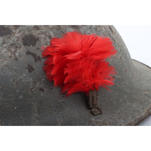 44 - WW1 British Steel Helmet of the Black Watch (Royal Highlanders), interesting example of a 2nd model ... 