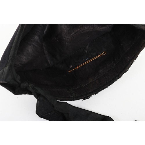 30 - Scottish Black Watch (Royal Highlanders) Glengarry, dark blue wool body with cloth side patch with o... 