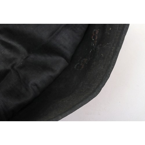 34 - Scottish Argyll & Sutherland Highlanders Glengarry, blue wool body with red and white diced band... 