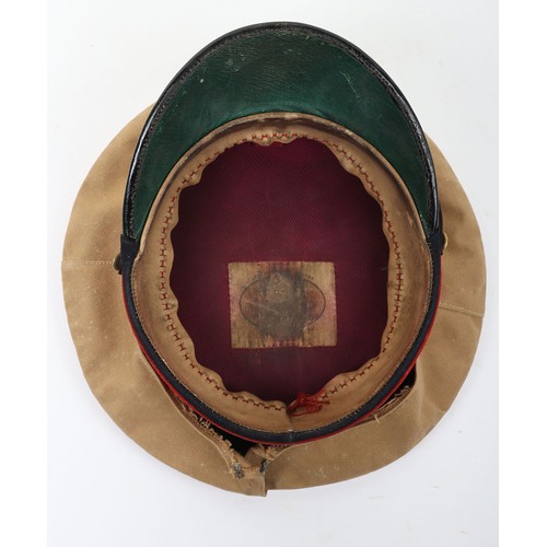 59 - A Staff Officers Forage Cap post 1903. In navy blue cloth with a scarlet welt, gold bullion Royal Cr... 