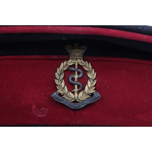 65 - Early 20th Century Royal Army Medical Corps Officers Peaked Cap. A nice early example of a RAMC offi... 
