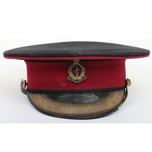 65 - Early 20th Century Royal Army Medical Corps Officers Peaked Cap. A nice early example of a RAMC offi... 