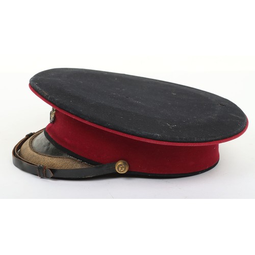 65 - Early 20th Century Royal Army Medical Corps Officers Peaked Cap. A nice early example of a RAMC offi... 