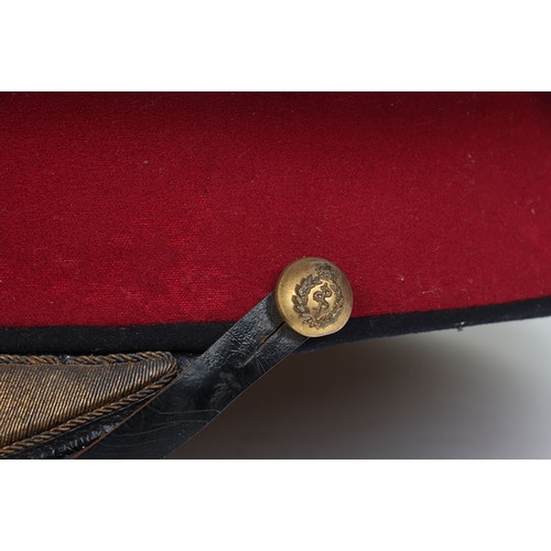 65 - Early 20th Century Royal Army Medical Corps Officers Peaked Cap. A nice early example of a RAMC offi... 