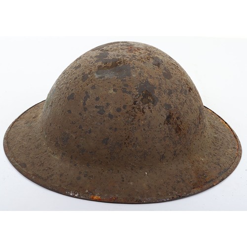 47 - WW1 Kings Royal Rifle Corps Regimentally and Battalion Marked Steel Combat Helmet, interesting examp... 