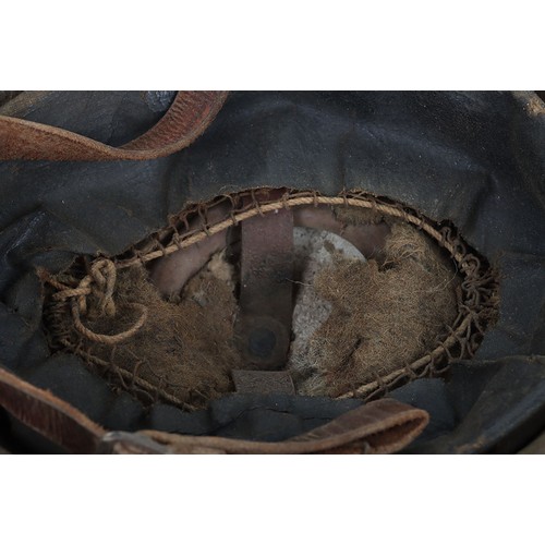47 - WW1 Kings Royal Rifle Corps Regimentally and Battalion Marked Steel Combat Helmet, interesting examp... 