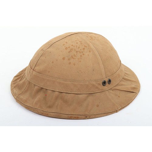 48 - WW1 British Steel Combat Helmet with Trench Cover, good example of a standard 2nd model brodie steel... 