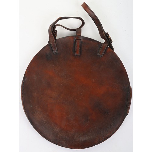 48 - WW1 British Steel Combat Helmet with Trench Cover, good example of a standard 2nd model brodie steel... 