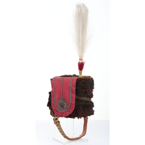 14 - 11th Hussars Officers Busby Tin & Associated Busby. Busby tin named to J.E.H Balfour now contain... 