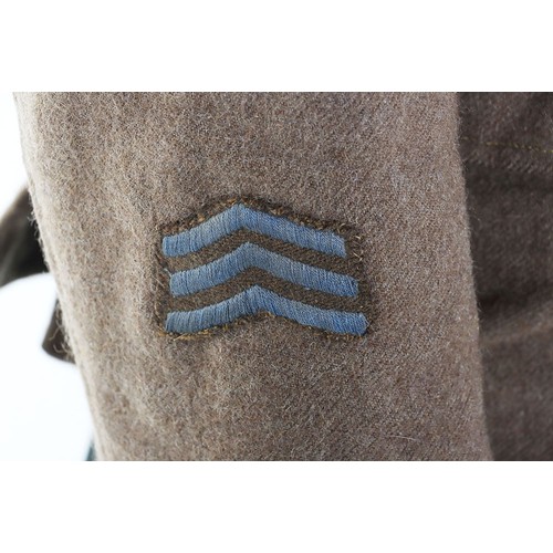 241 - Other ranks khaki wool 1902 pattern Highland Cutaway service dress doublet with brass general servic... 
