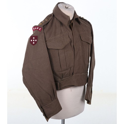 244 - WW2 Royal Army Medical Corps Southern Command Officers War Aid Battle Dress Blouse, fine example of ... 