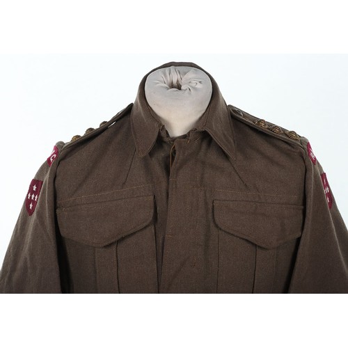 244 - WW2 Royal Army Medical Corps Southern Command Officers War Aid Battle Dress Blouse, fine example of ... 