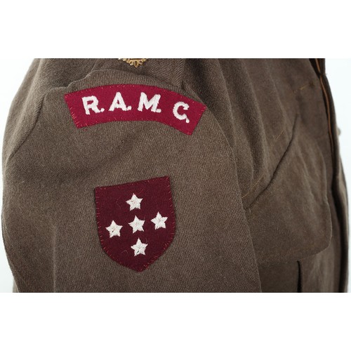 244 - WW2 Royal Army Medical Corps Southern Command Officers War Aid Battle Dress Blouse, fine example of ... 
