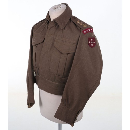 244 - WW2 Royal Army Medical Corps Southern Command Officers War Aid Battle Dress Blouse, fine example of ... 