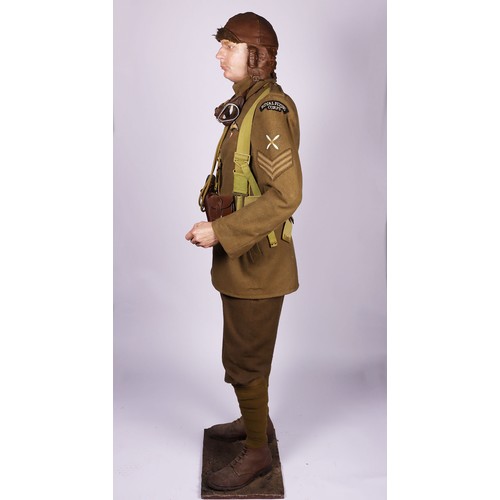 639 - WW1 British Royal Flying Corps Museum Display, a very well detailed and put together professional mu... 