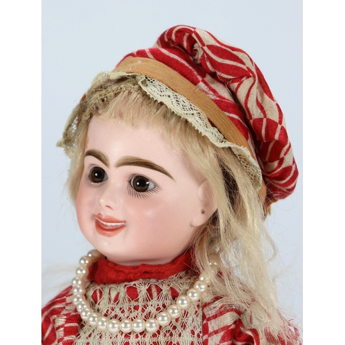 56 - An extremely rare Jumeau 203 bisque head character doll from the ‘Series Fantastic’, size 4, French ... 