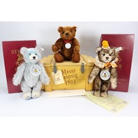 Three Limited Edition Steiff boxed Huskey Sledge sets, Fulda Yukon