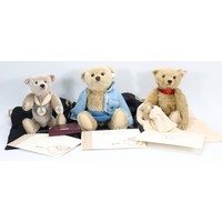 Three Limited Edition Steiff boxed Huskey Sledge sets, Fulda Yukon