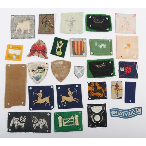 British Army Mixed Cloth Insignia Grouping. Selection of original ...