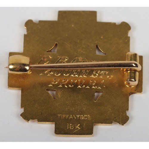 American 18k Gold and Enamel Externe Newport Hospital 1898 Presentation ...