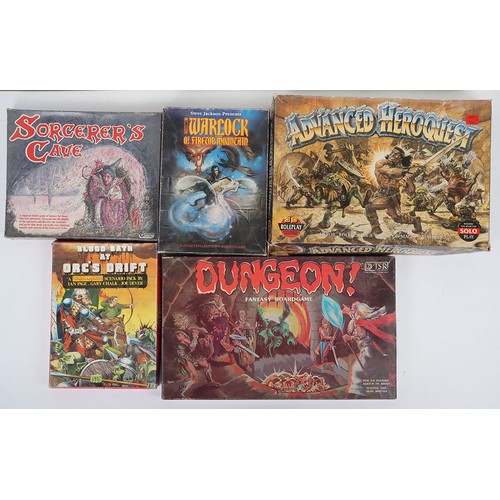 Collection of Five Vintage Board Games and Fantasy Games. Including ...