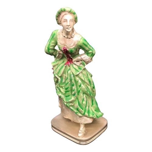 53 - A large 20th century silver and enamel Italian figure, Limited edition no.8/100