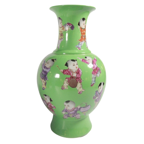 127 - Decorative Chinese vase, possibly Republican