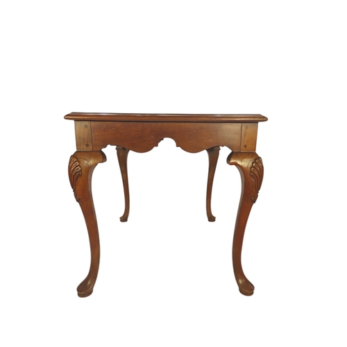 116 - A circular mahogany coffee table & a square occasional table.(2)