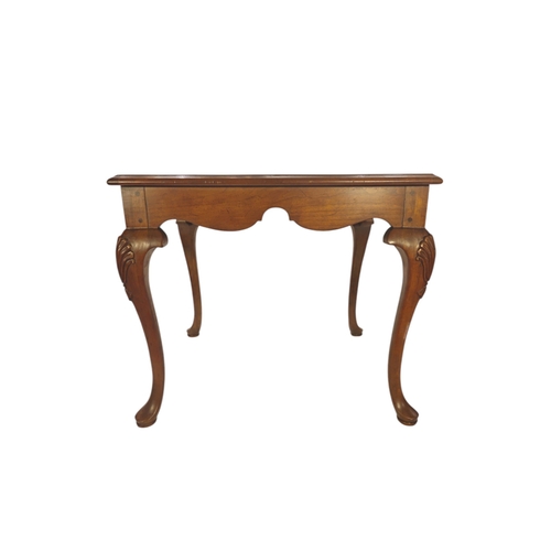 116 - A circular mahogany coffee table & a square occasional table.(2)