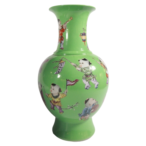 21 - Decorative Chinese vase, possibly Republican.