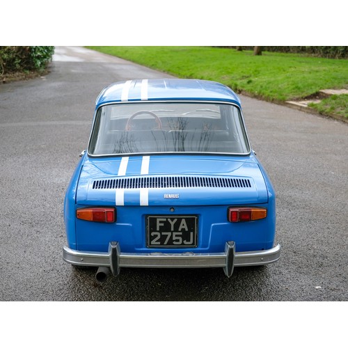 1971 Renault 8 S – Gordini TributeRegistration Number: FYA 275JChassis ...