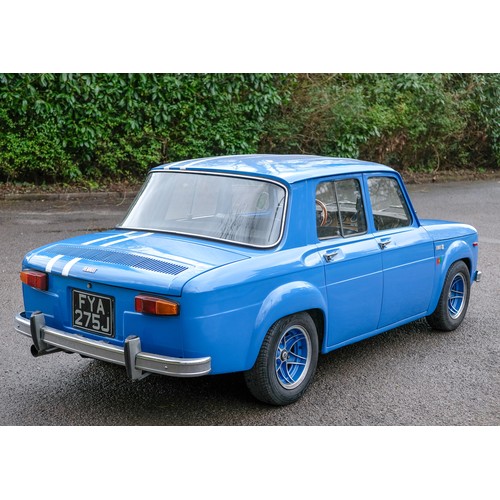 1971 Renault 8 S – Gordini TributeRegistration Number: FYA 275JChassis ...