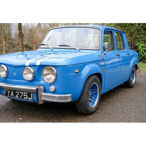 1971 Renault 8 S – Gordini TributeRegistration Number: FYA 275JChassis ...