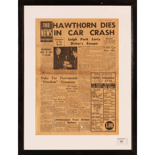 132 - Mike Hawthorn in Ferrari 246 Dino, Moroccan GP, 1958, by Roy NockoldsA large print of Roy Nockolds p... 