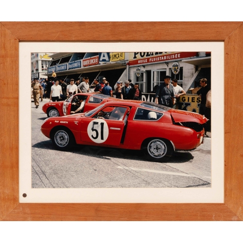 78 - Five of Images of Italian Sports and Racing Cars (5)Fiat-Abarth 700S and Alfa Romeo Giulietta SZ, Le... 