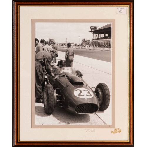 97 - Karl Ludvigsen. Phil Hill. Ferrari Dino 156 and Drivers at Work (3)A limited edition monochrome prin... 