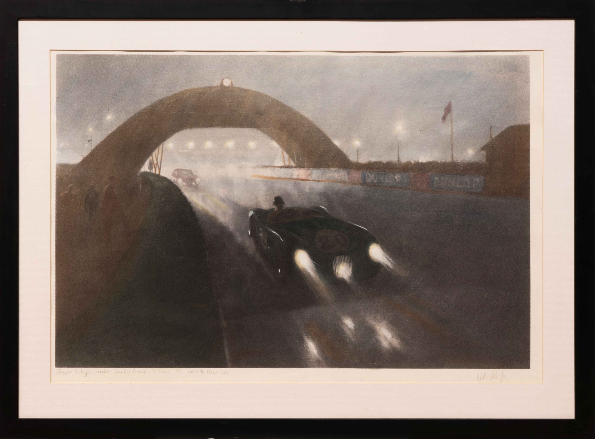 Two Roy Nockolds Prints, Colourised by Nick HayleyRoy Nockolds Jaguar C ...