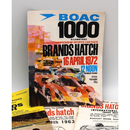 150 - A Quantity of Period Brands Hatch Programmes From 1955 to 1972. 20 period programmes from the 1955 s... 