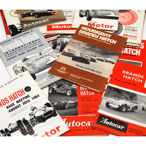 150 - A Quantity of Period Brands Hatch Programmes From 1955 to 1972. 20 period programmes from the 1955 s... 