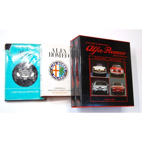 156 - Four Books Relating to Alfa Romeo'La Vetture di Produzione Alfa Romeo 1910 - 1996' by Stefano d'Amic... 