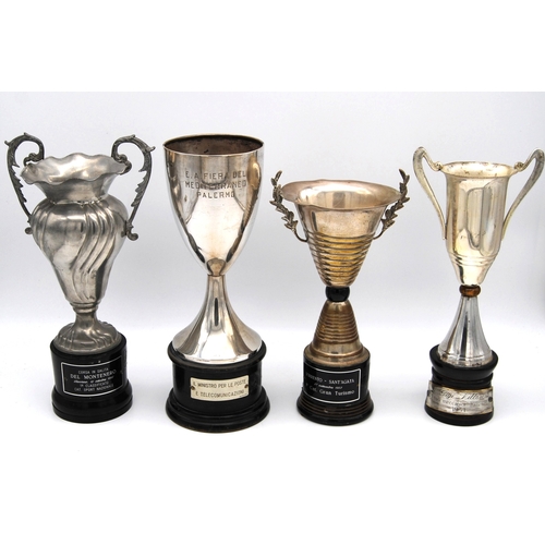 170 - Four Italian Trophy Cups Awarded to Luigi VilloresiThree Italian trophy cups awarded to Luigi Villor... 