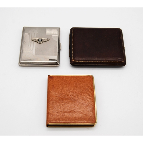 173 - A Bentley Cigarette Case With matching Bentley Tax Disc Holder, and Two Other Cigarette Cases. A Ben... 
